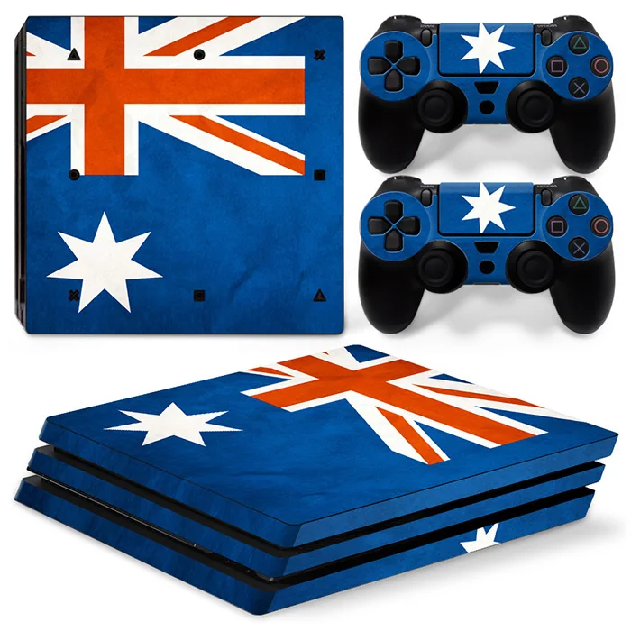 Для PS4 Pro защитные наклейки кожи+ 2 шт. контроллеры виниловые наклейки