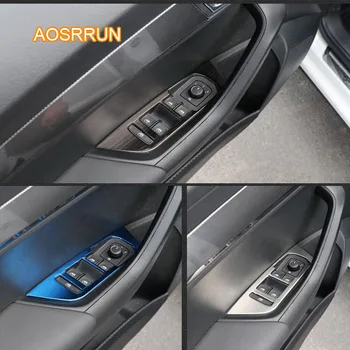 

AOSRRUN Stainless steel elevator decorates the inner door handle Cover Car accessories For Skoda Karoq car styling