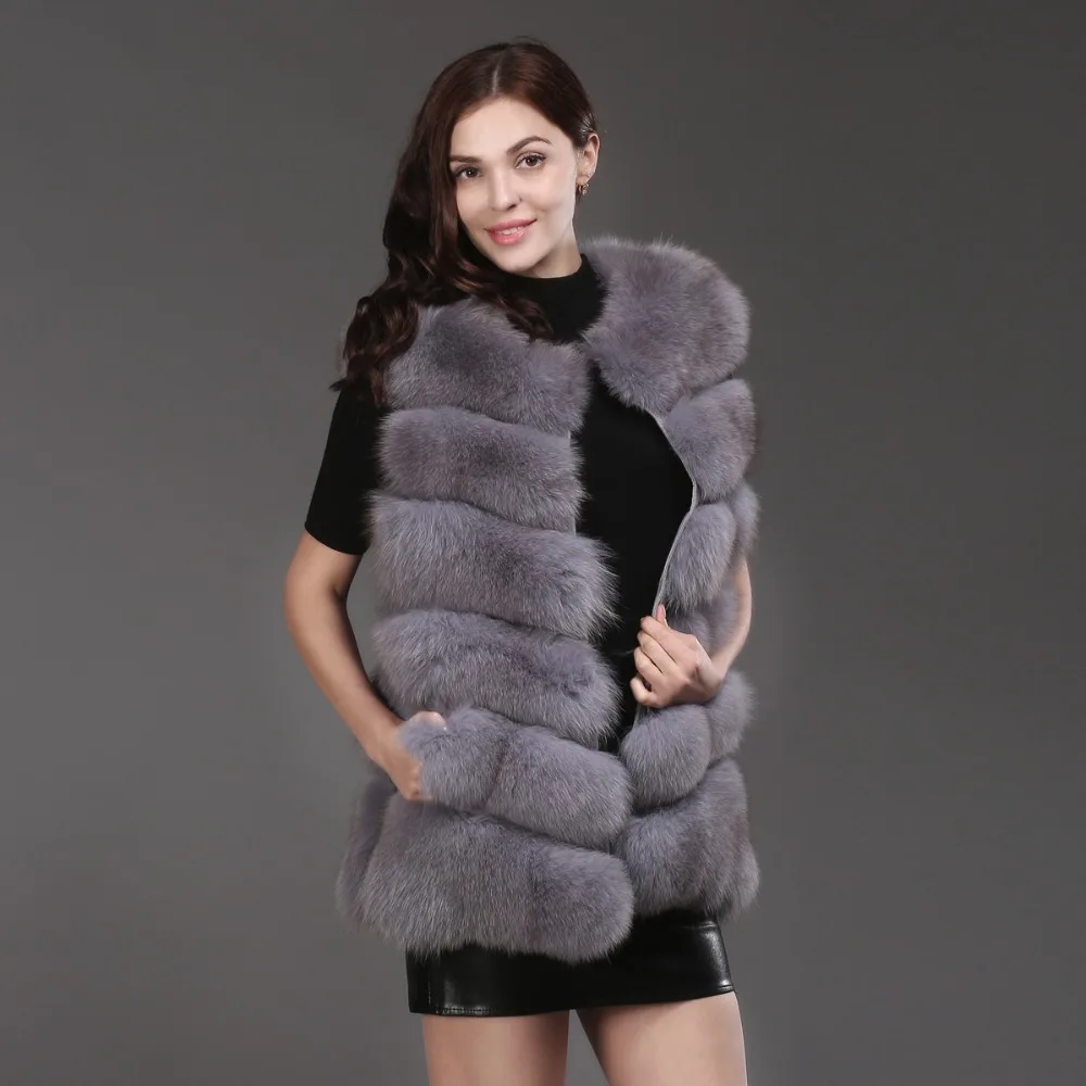 dark Grey Fourrure Paste Détail Bean Gros Manches beige Gilet Sans Femmes Manteau caramel Naturel Au blue Véritable pink purple En Mode 2017 White Réel Green army Qualité grey Hiver De black browm White Renard natural Fox red ftpTqgx