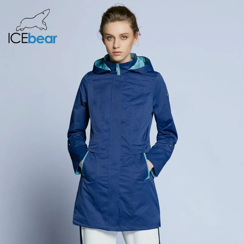ICEbear 2019 женская куртка пальто Высокое качество осень модная облегающая