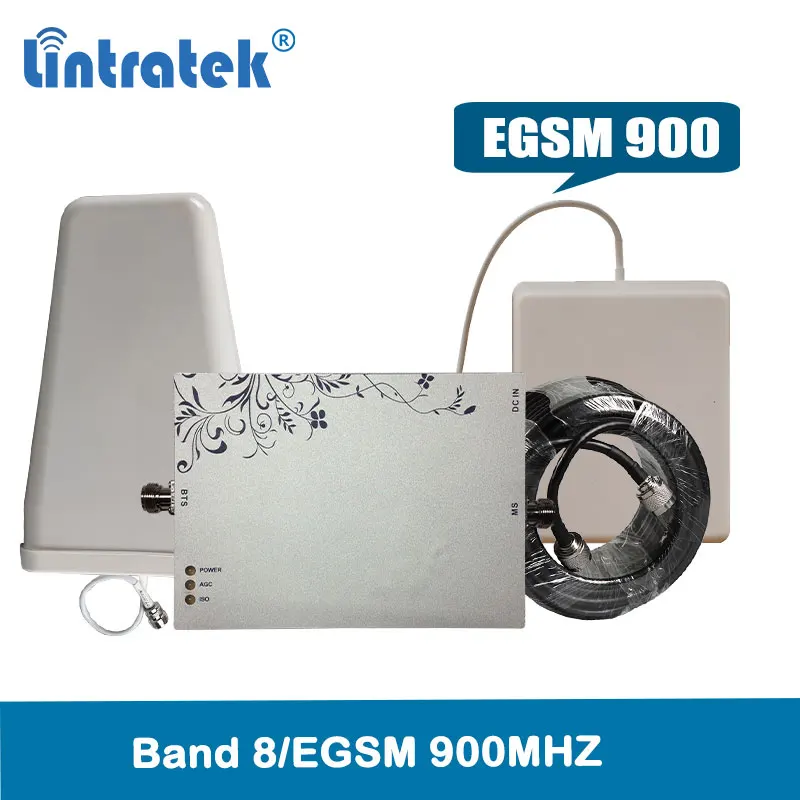 

Lintratek EGSM 900Mhz signal booster 75dBi AGC&MGC cellphone gsm repeater LTE Band 8 network booster signal amplifier @4.9