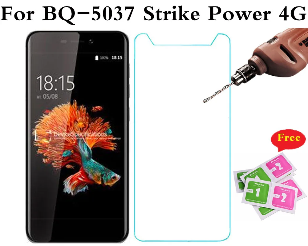 

Tempered Glass For BQ-BQ-5058 Strike Power Easy Explosion-proof Protective Front Film Screen Protector BQ-5037 Strike Power 4G <