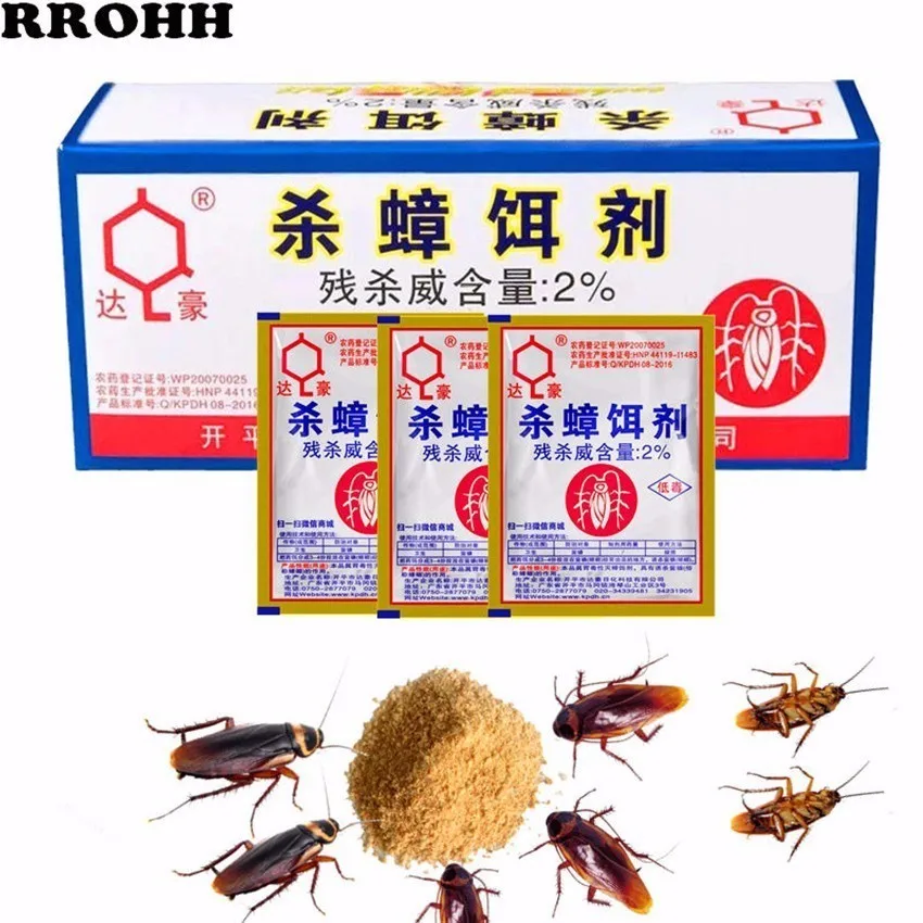 

15 Packs Effective Killer Cockroach Powder Bait Special Insecticide Bug Beetle Medicine Insect Reject Pest Control For kitchen