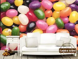 Пользовательские современный 3d росписи обоев дети цвет ярких цветов камень стены телевизор диван спальня гостиная кафе-бар ресторан