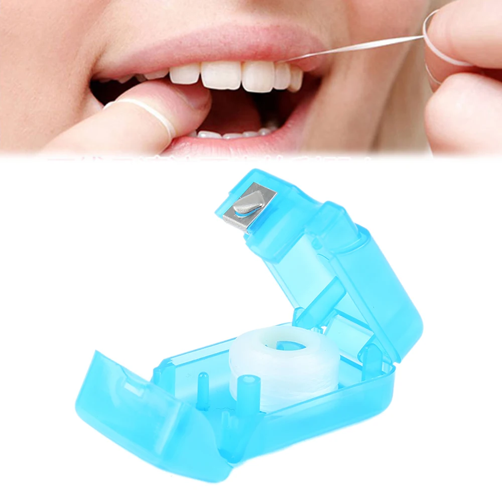 50pcs 25m Dental Floss Stick Toothpick Flosser Portable Oral Care Tooth