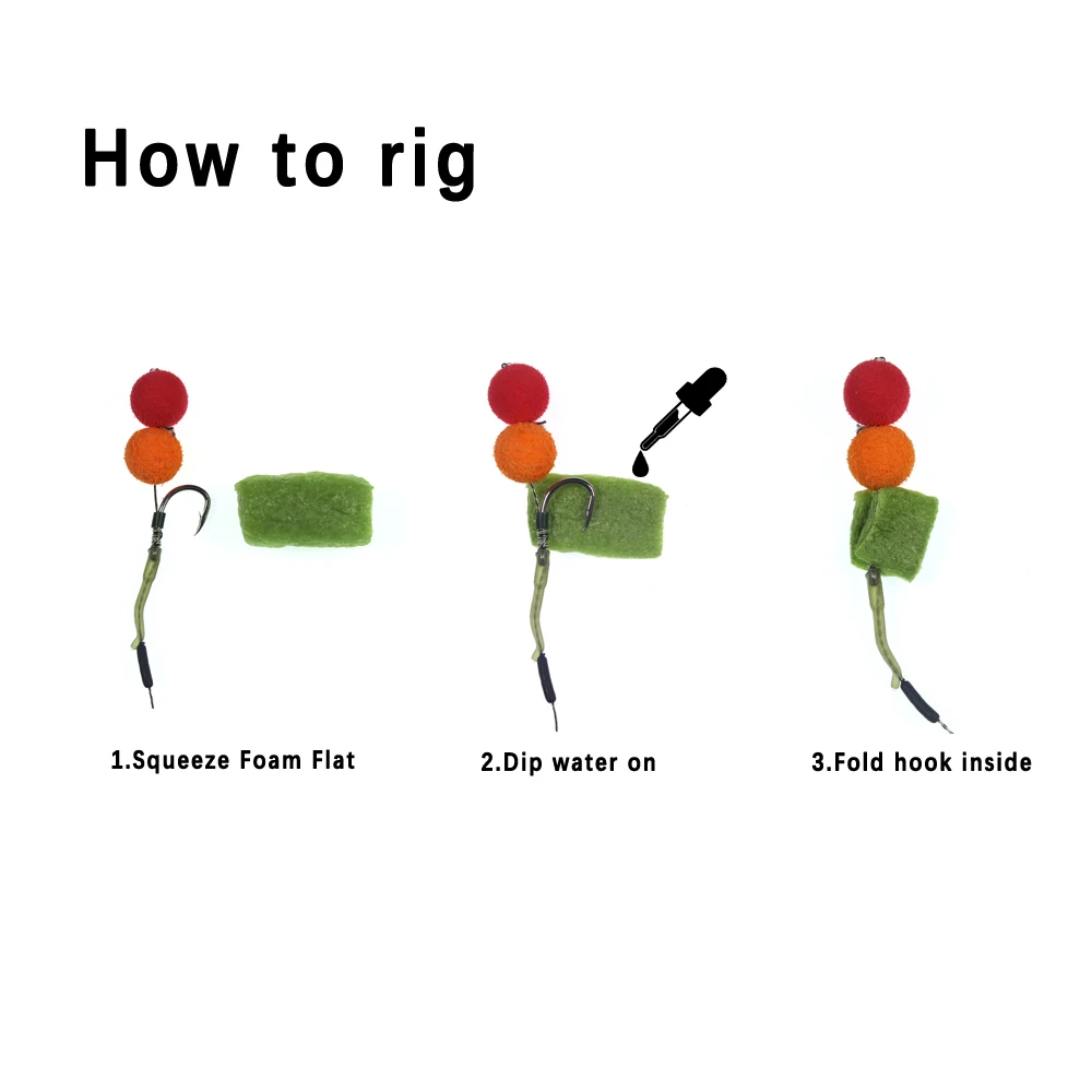 Bimoo 1 мешок Souluble карп рыбалка ПВА самородки Rig пены цветные водорастворимые всплывающие