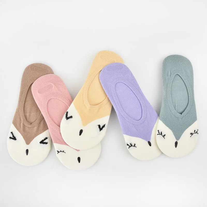 Носки невидимки женские мягкие х/б Нескользящие 1 пара|loafer no show socks|socks showsno boat socks |