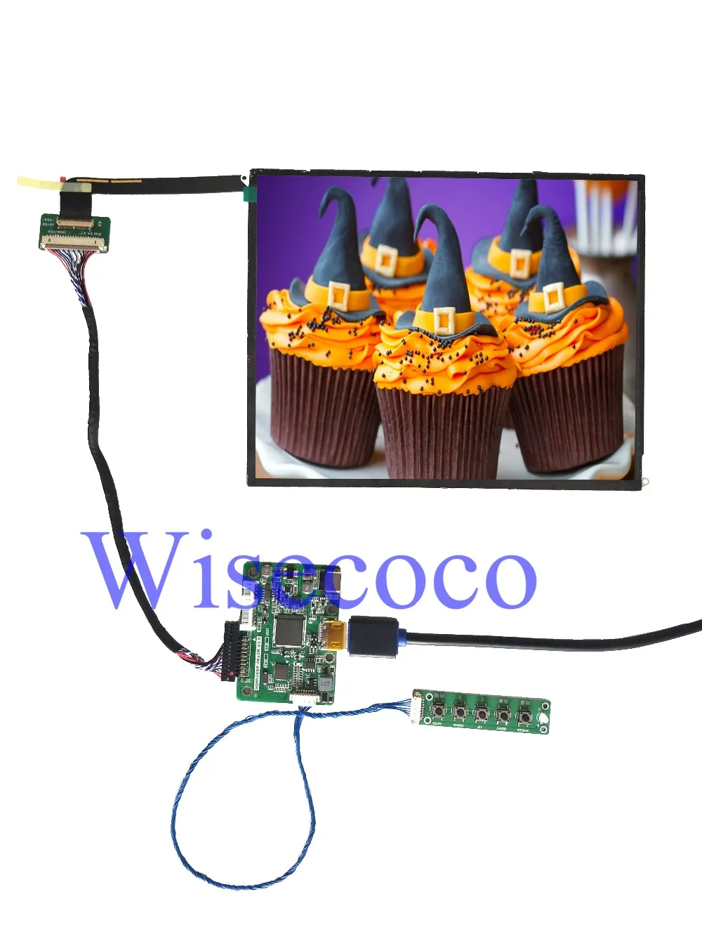 

9.7" Inch 2K lcd Panel 2048*1536 IPS Monitor LP097QX1-SPA1 Module HDMI Driver Board for DIY Project