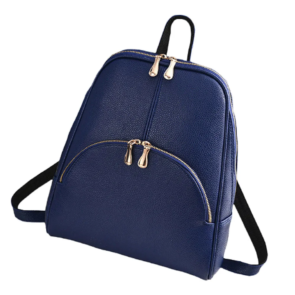 Aelicy, высокое качество, 6 цветов, Новое поступление, женский рюкзак из искусственной кожи, рюкзаки в консервативном стиле, рюкзак, сумка, Sac A Dos Femme - Цвет: Темно-синий