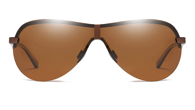 UNIEOWFA, мужские HD поляризованные солнцезащитные очки, мужские авиационные очки без оправы, Сиамские линзы, солнцезащитные очки для мужчин, Полароид, пилот, черные спортивные очки