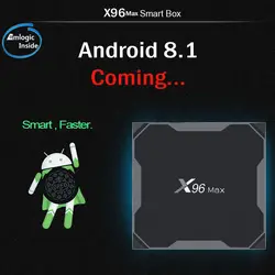 X96 Max Android ТВ Box Android 8,1 WiFi 2. 4G 4 К Amlogic S905X2 4G 6 4G 4 ядра ТВ-box пульт дистанционного управления Smart Set Top Коробки