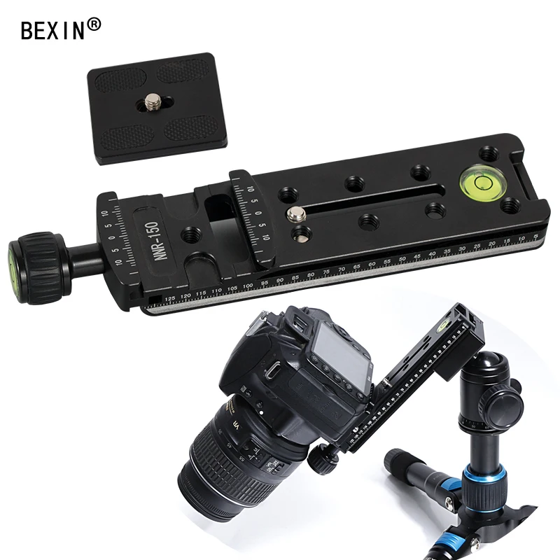 

150mm Nodal Slide Rail Quick Release Plate Clamp Adapter For Macro Panoramic Arca Aluminum Alloy Quick Release Plate Tripod