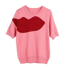 GRUIICEEN/ весенне-летние трикотажные топы, футболка с вышивкой, повседневные футболки с короткими рукавами, новая брендовая футболка