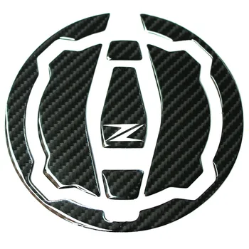 

K-SHRP 3D Carbon Fiber Tank Gas Cap Pad Filler Cover Sticker Decals Fit KAWASAKI Z900 Z650 2017