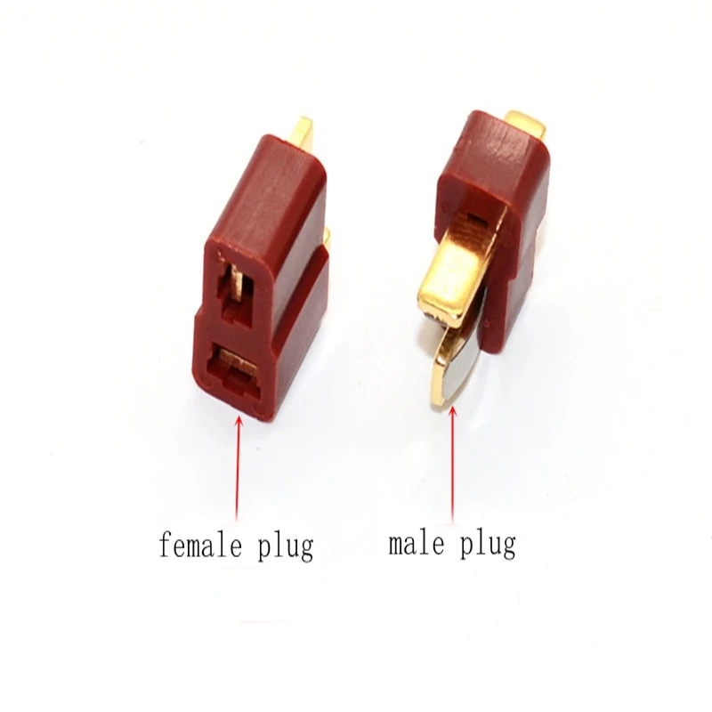 5pcs T type plug power supply electrical connector male and female plug