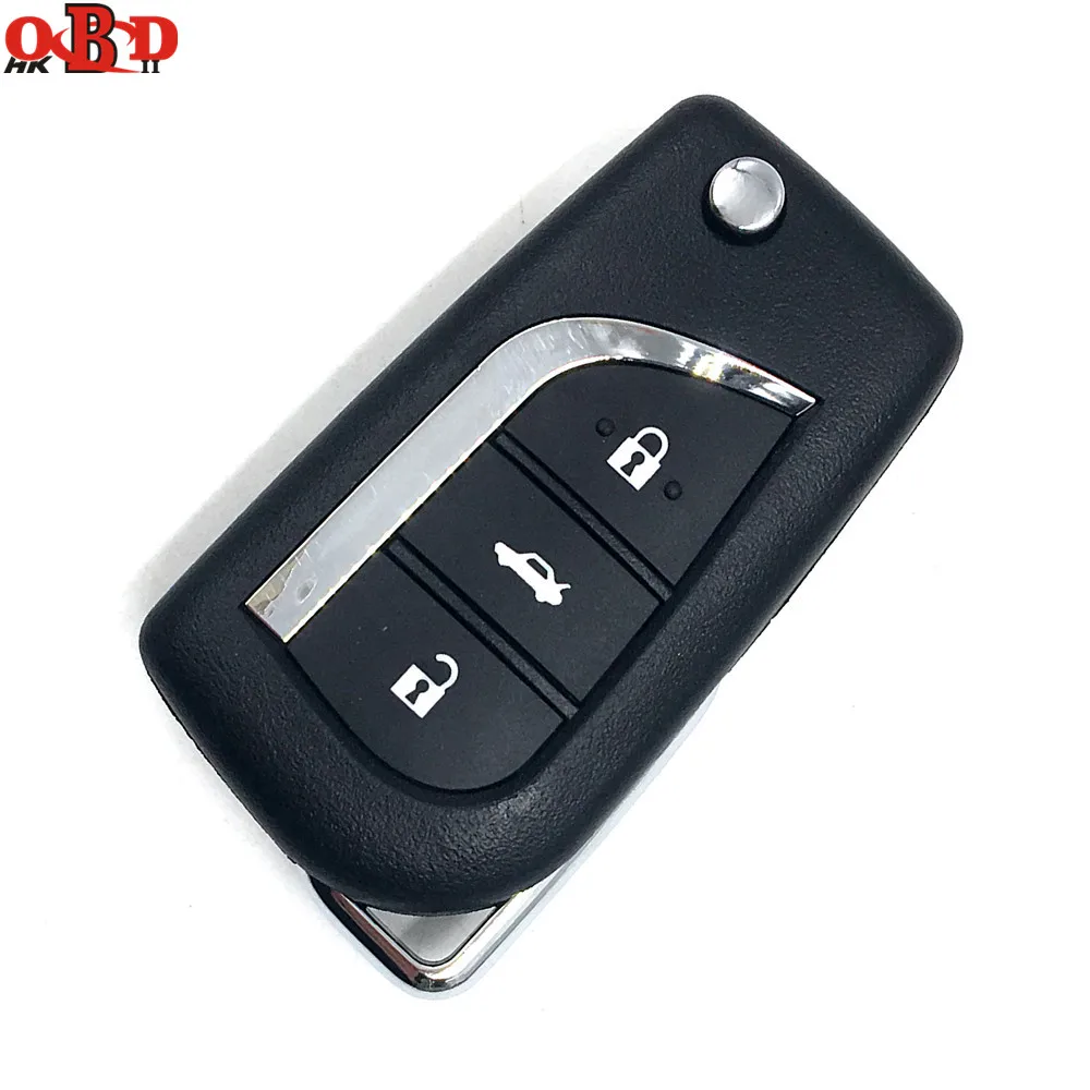 

HKOBDII Good quality 3 buttons remote key For Toyota Camry(315MHz with 4D67/G/4C chip) before 2013 Model