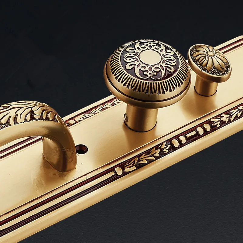 US $356.00 COPPER MATERIAL VILLA LOCK ENTRANCE DOOR LOCK FOR DOUBLE DOOR