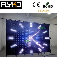 Светодиодный видео занавес для сценического фона с контроллером ПК