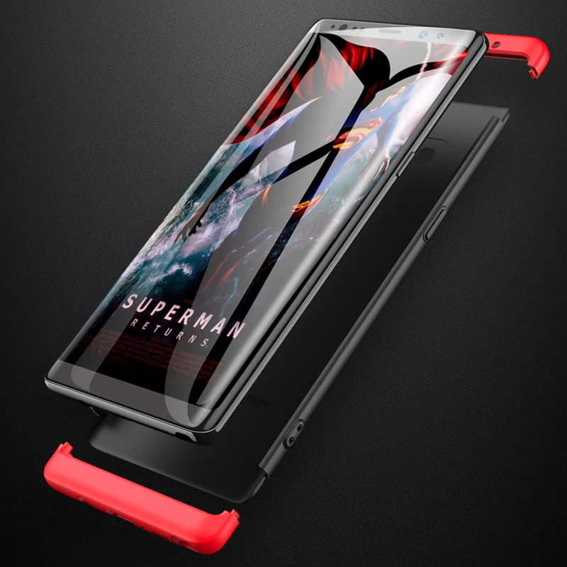 Gourde для samsung a7 2018 чехол Samsung Galaxy S8 S9 Plus note9 полное покрытие a5 2017 3 в 1 Ультра тонкий 360