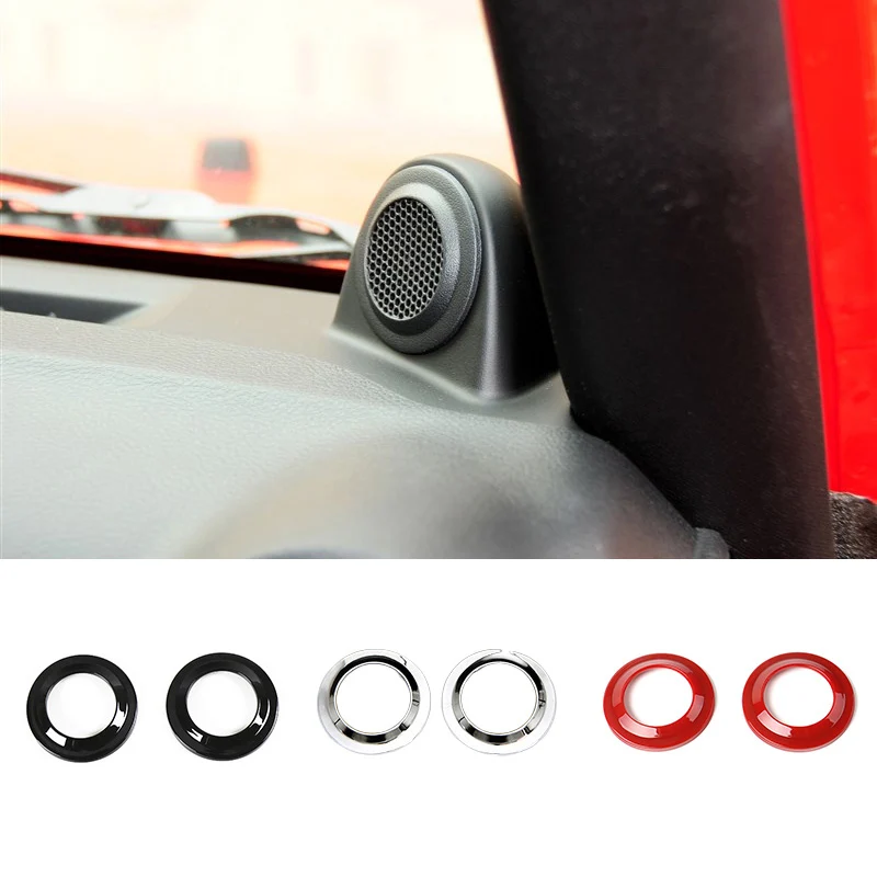 ABS Speakers A pillar Horn Decoration Trim Fit for Jeep Wrangler 2011