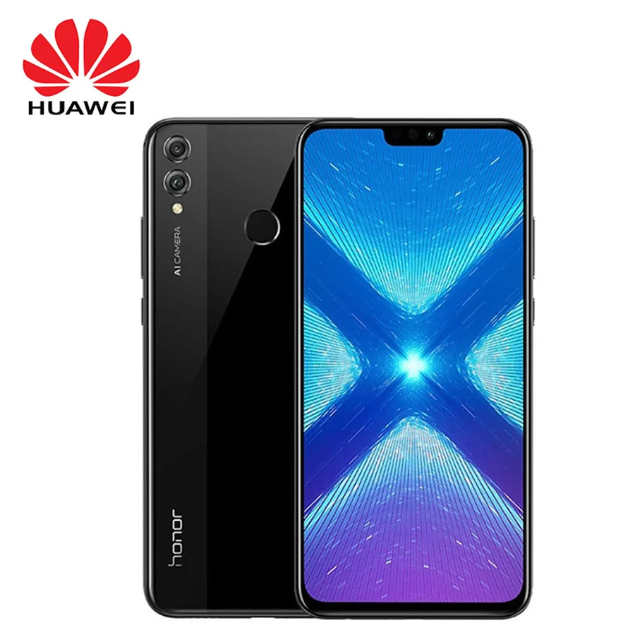 

Global Version Honor 8X Mobile Phone 4GB RAM 64GB ROM 6.5 inch 3750mAh Android 8.1 20MP Kirin 710 Octa-core Smartphone