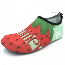 Спортивная обувь для плавания, обувь для йоги, быстросохнущая обувь без шнуровки для мужчин и женщин, унисекс, клубника