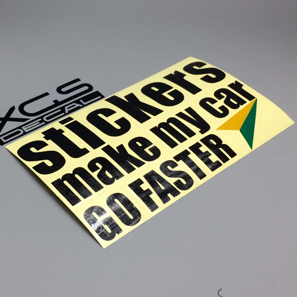 XGS DECAL Car sticker decal JDM dub stickers make my car go faster car