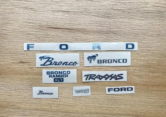 TRX4 FORD BRONCO RANGER AX90047 90047 наклейки для 1/10 RC Cralwer Tamiya RC8WD AXIAL SCX10 TF2 D90 D110 HRAXXAS PG4 SR4 | Игрушки