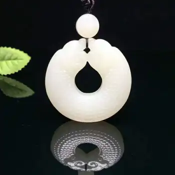 

H95#Exquisite Hetian jade antique Ssangyong Ruyi Pendant