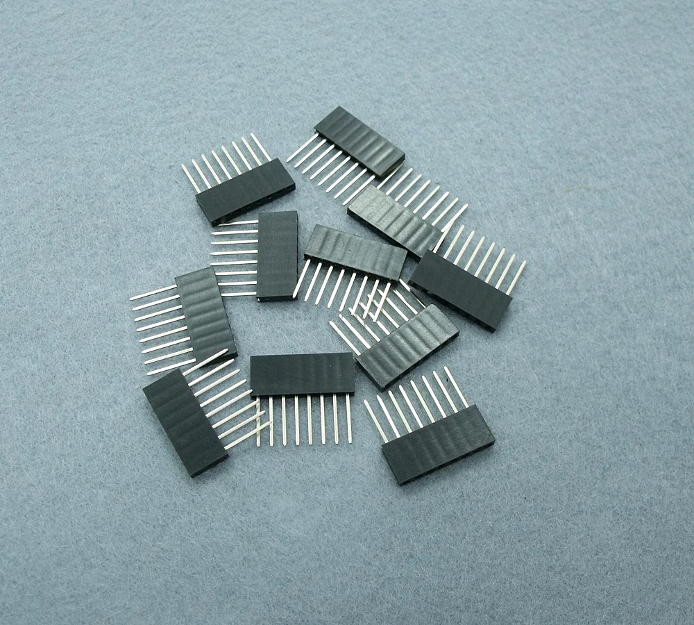 

20pcs 2.54 mm 8Pin Stackable Long Legs Female Header For Arduino Shield