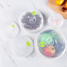 5 шт силиконовые колпачки всасывания Крышка для кастрюли растягивающиеся крышки вакуумные уплотнения силиконовая присоска охватывает Еда Обёрточная бумага Чаша Пот крышкой Кухня аксессуары