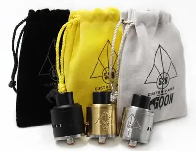 

GOON 528 RDA 22MM Rebuildable Dripping Atomizers With 2 pcs Drip Tips And Metal CHUFF 528 LOGO ON fit 510 Mods