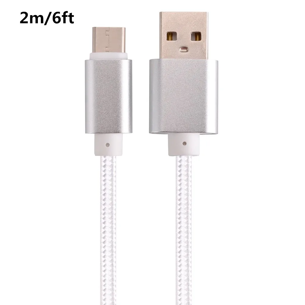 Короткий 2 м Быстрая зарядка usb type C провод для samsung A8 A9 A30 M30s S9 Note 8 9 SONY XZ XA1 L1 Zenfone 5 5Z EU walusb зарядное устройство - Тип штекера: Only 2m White