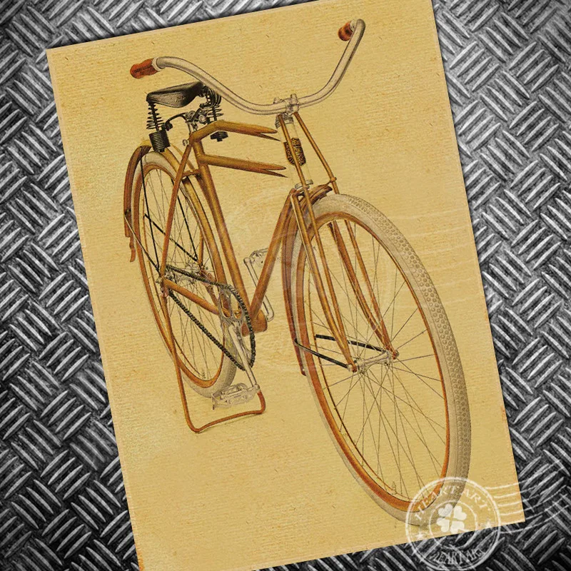 HD Винтажный Классический плакат с велосипедом велосипед Ретро настенная художественная наклейка старая печать фото Ностальгический Бар Картина гостиная плакаты 42x30 см - Цвет: YKC 58