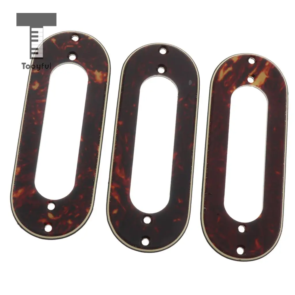 3pcs Metal Single Coil Pickup Mounting Ring for ST Style Guitar Replacements 10.5 x 4cm