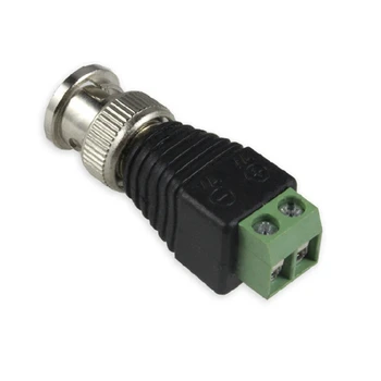 

1/5/10pcs Coax Cat5 To Bnc DC Male + Female Connector Plug Adapter Coax Av BNC UTP For CCTV Camera Video Balun Connector