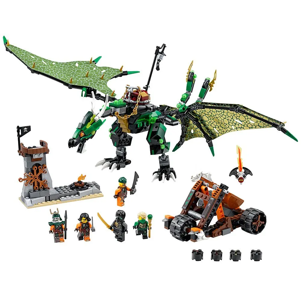 

10526 Ninjagoing The Green NRG Dragon Compatible with Block Set Lloyd Building Toy For Kids legoingly