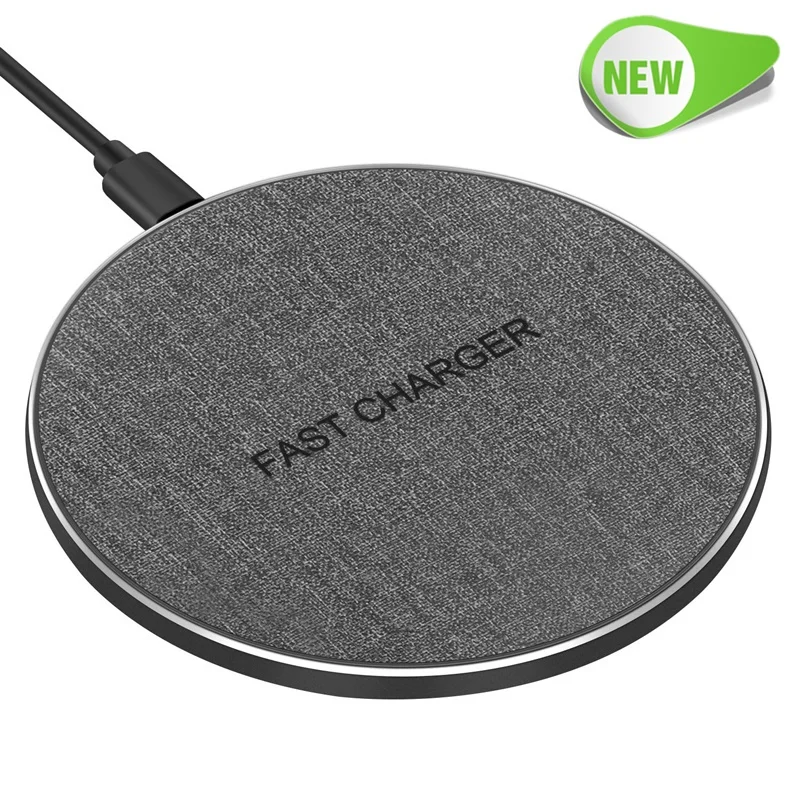 

Universal 10W Qi Wireless Charger Metal Fast Wireless Charger Charging Pad for Iphone X 8 Plus Samsung S10 S9 S8 Xiaomi Mi 9