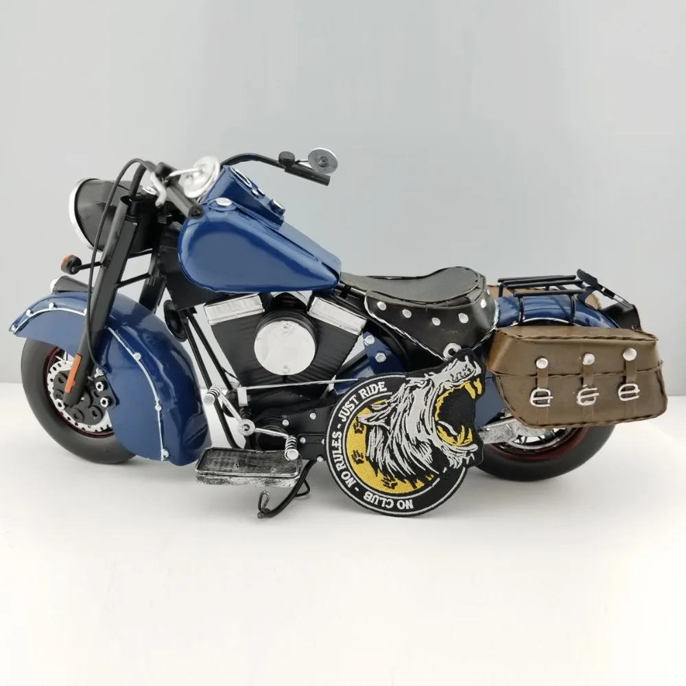 No Club No Rules just Ride Wolf Patches Vest Embroidered Iron On Front Biker Mini Patch Customized Free Shipping DIY mini Logo (3)