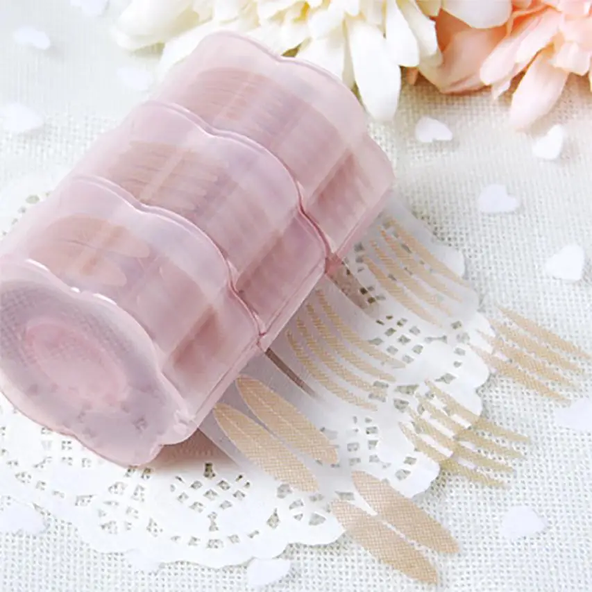 Cinta Adhesiva Para Ojos 300 Pares Transparente Ancho Delgado 