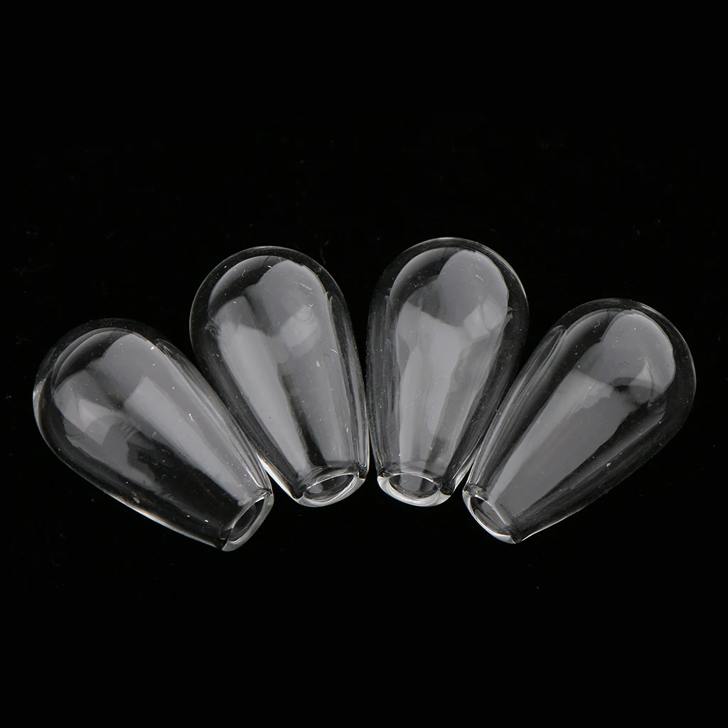 10 Pieces Clear Teardrop Globe Glass Bottle Wish Charm Pendant DIY Necklace Jewelry Makings