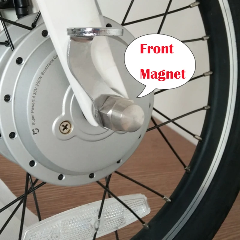 Передний и задний крыло стальная магнитная пряжка с отверстием для Xiaomi Mijia Qicycle EF1 Электрический складной велосипед