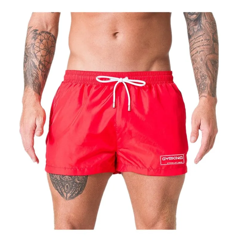 

Spring and summer 2019 new men's casual fashion fitness shorts fast dry breathable micro elastic six color hot sale