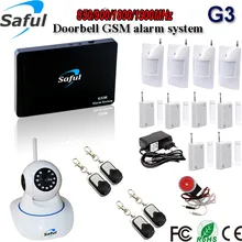 Sistema de alarma gsm Wireless G3 433 MHz 98 zonas con 2 por cable zona de seguridad para el hogar antirrobo casa de alarma con cámaras ip HD