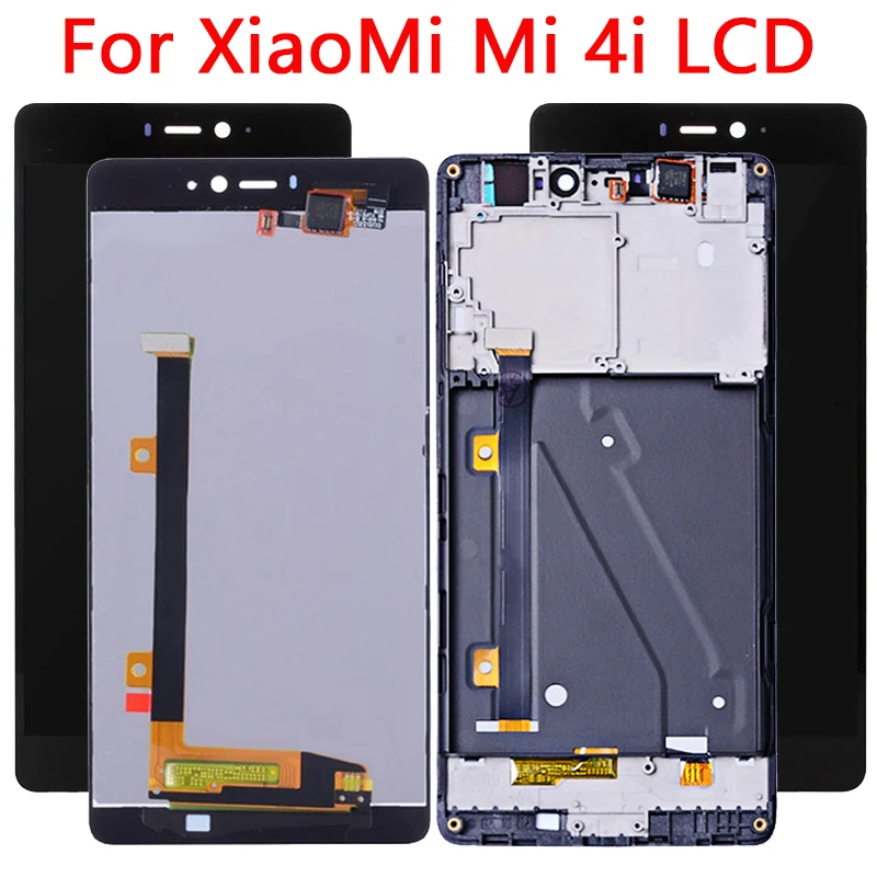 

For XiaoMi 4i LCD Display Original Tested 5.0 Inch Touch Screen With Frame Mi 4i LCD Display Digitizer Assemly Replacement