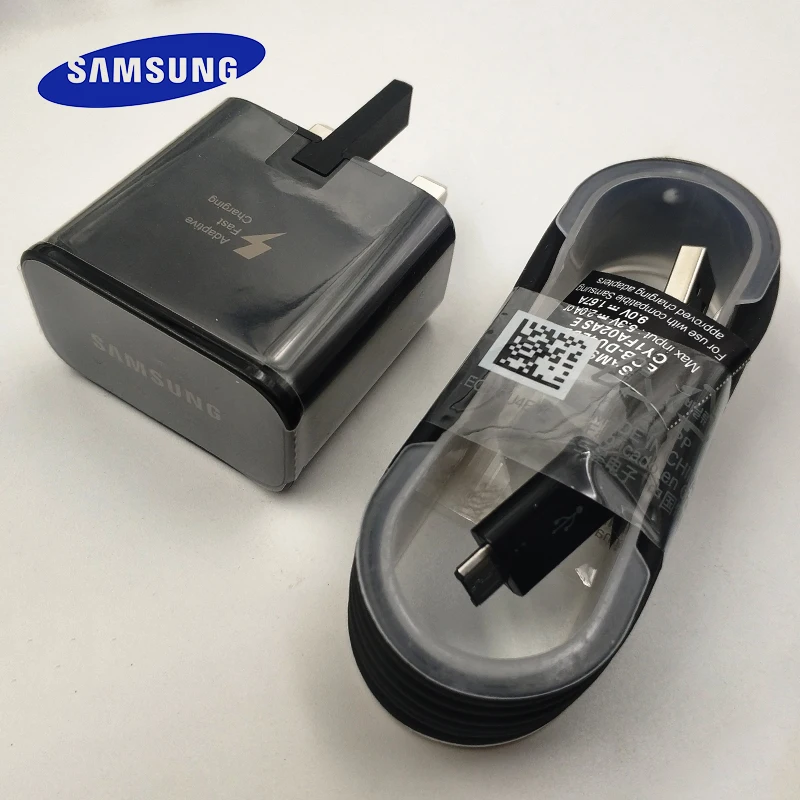 

Samsung Fast Charger UK Plug Adapter 9V 1.67A Quick Fast Charge 1.5M Micro USB Cable for Samsung Galaxy S6 S7 Edge A3 A5 A7 2016