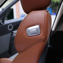 Автомобиль Интимные аксессуары ABS Chrome второй пилот сиденье отрегулировать Переключатель отделка для Land Rover Range Rover Sport HSE диапазоне 2014-2017 rover Vogue