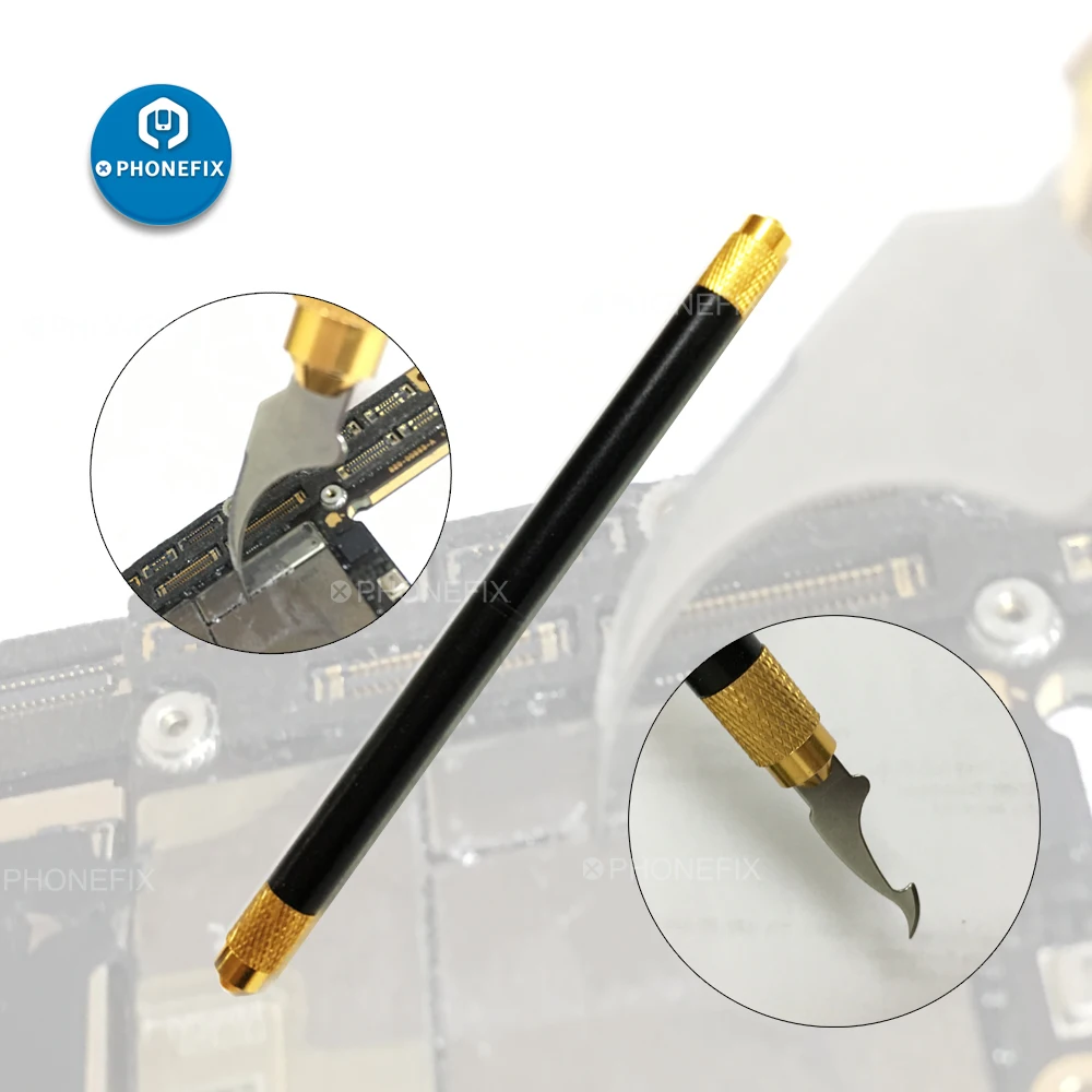

PHONEFIX New Glue Cleaning Pry Knife Phone Repair Tool CPU NAND Removal Scraper Blade For iPhone Motherboard Repair A10 A11 A12