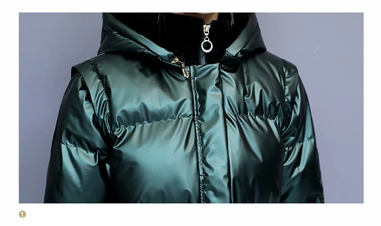 2XL короткие пуховые парки женские модные зимние пуховики пальто женские с капюшоном теплые пальто с хлопковой подкладкой женская утепленная блестящая куртка