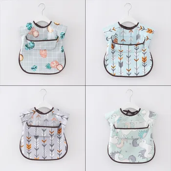 

DALEMOXU Bandana Bibs Cute Baby Bibs Waterproof Infant Eating Children Drawing Sleeveless Soft Plastic Baby Bib Meal Burp Cloths
